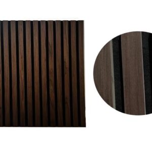 Akusztikus falpanel falra és mennyezetre 60x60 cm fekete Dió