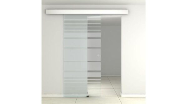 Üveg tolóajtó savmart mintás széles GD04