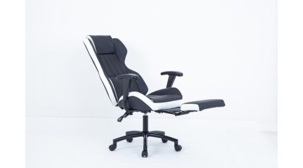 US 77 Kronos prémium vezetői forgószék fekete-fehér - Image 4